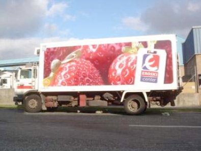 trabajos comunicación visual: Diseño para rotulación de flota comercial Eroski Vegalsa