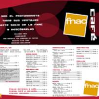 trabajos diseño grafico: carta de menú cafetería FNAC A Coruña
